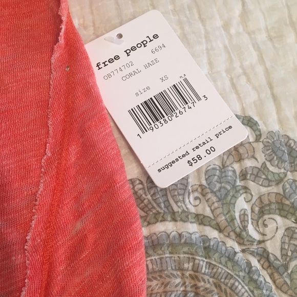 NWT Free People Knit Tee Shirt (XS) - Picture 5 of 6